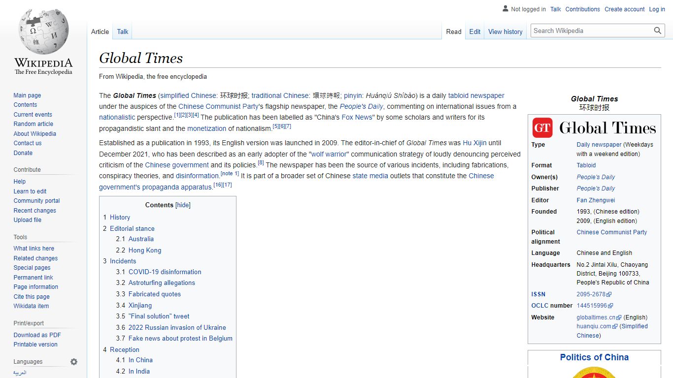 Global Times - Wikipedia